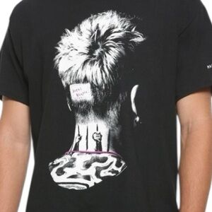 MACHINE GUN KELLY Black and White Graphic Short Sleeve Tee